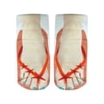 thumbnail image 1 of Orange Socks 3D Pattern Manicure Print Socks Flip Flop Funny Hidden Running Socks Women Personalized Low Cut Ankle, 1 of 2