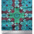 thumbnail image 1 of Soimoi Rayon Fabric Mandala Kaleidoscope Print Fabric by Yard 42 Inch Wide, 1 of 1