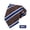 WR1, variant on Sophisticated Stripes Men's Classic Formal Tie One Pack, Made with a Luxurious Silk Polyester Fabric Presenting a Precise Woven Jacquard Pattern for Corporate Dress Codes