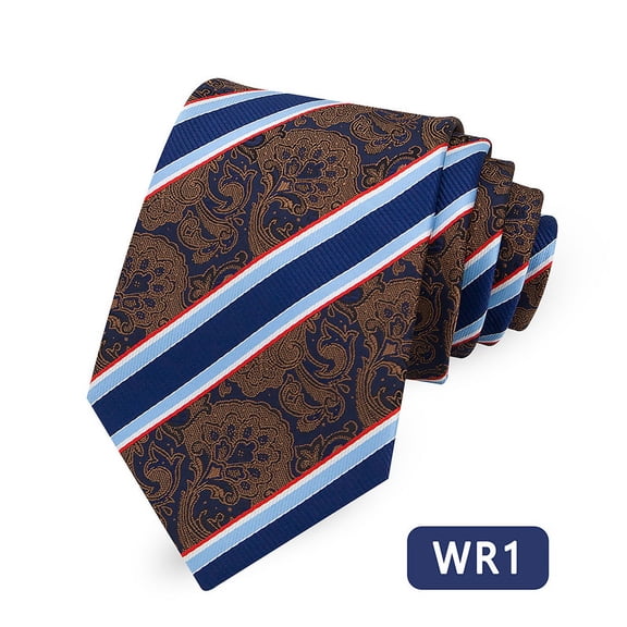 Woven Jacquard Classic Men's Silk Tie Extra Long Necktie for Big and Tall Formal Business Wedding Party Groom Gift