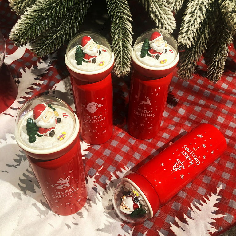 Christmas Thermos Cup Girls Water Cup Convenient Net Drinking
