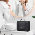 thumbnail image 4 of WITZMAN Toiletry Bag for Men Large Hanging Multi-Organization Bathroom Bag Water-Resistant Dopp Kit Shaving Bag Men(B690 Black), 4 of 9