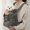 gray, variant on Travel Solid Color Soft Velvet Chest Pet Backpack Dog Chest Bag Cat Chest Bag (pink)