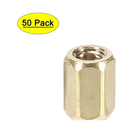 Uxcell M2x3mm Female to Female Hex Brass Spacer 50 Count