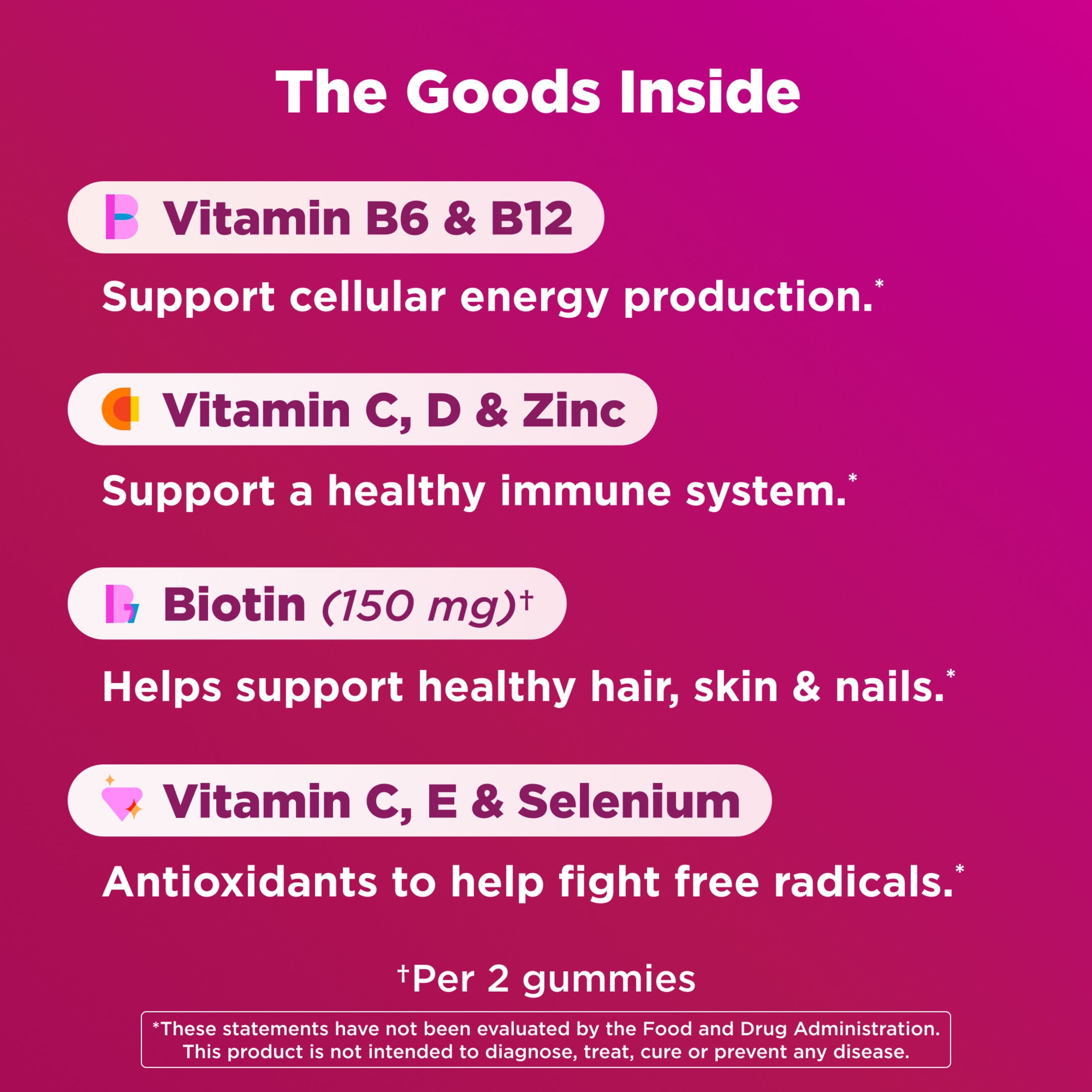 (3 pack) OLLY Women's Multivitamin Gummy Supplement, Vitamins A, D, C, E, Biotin, Folic Acid, 90 Count