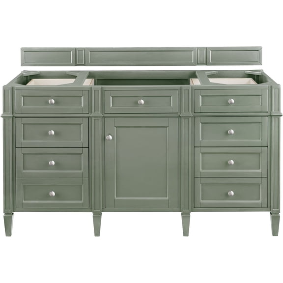 James Martin Vanities 650-V60s-M Brittany 60" Free Standing Single Basin Poplar Wood