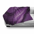 thumbnail image 2 of Art Abstract Soft Flannel Fleece Throw Blanket, Contemporary Violet Tones Design with Wavy Smooth Lines, Cozy Plush for Indoor and Outdoor Use, 50" x 60", Purple Fuchsia, by Ambesonne, 2 of 5
