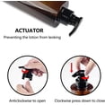 thumbnail image 2 of 4 PCS Plastic Lotion Dispenser Pump Bottles PET Lotion Shampoo Shower Gel Hand Cream 500ML Transparent Brown, 2 of 4
