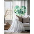 thumbnail image 4 of Sheer Curtains 72 Inches Long, St Patrick's Day Semi Sheer Curtains Light Filtering Window Treatment, Watercolor Lucky Shamrocks Heart Privacy Voile Drapes for Living Room Bedroom 52x72 Inch, 4 of 7