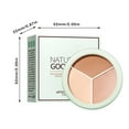 CHXonu Fine Art Three Color Concealer Full Face Concealer Foundation 10 velour-puff-mini-lip-glow-tinted-moisturizer-for-mature-skin-makeup