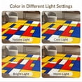 thumbnail image 7 of ODIKA 4'x6' Ultra-Soft Area Rug, Composition Inspired Abstract Bold Block Yellow Border None Washable, Bare feet friendly, Silk-Touch for Bedroom Home office, 7 of 7
