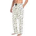 thumbnail image 2 of Men's Pajama Pants Musical Notes with Rainbow Cotton Long Sleepwear Lounge Pants M, 2 of 7