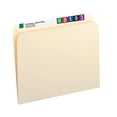 thumbnail image 1 of Carpeta de archivos Smead con pestañas de corte recto, tamaño carta, 100 unidades, 1 of 6