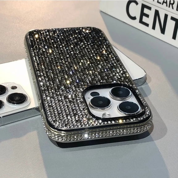 Luxury Case Full Shinny Diamond Bumper Frame Cover for iPhone 17 16 15 Pro Max Xr 17 Air Cases