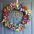 thumbnail image 3 of Butterfly Wreath Butterfly Wreath Excellent Decoration Sturdy And Durable 25cm/9.8in Smile Home, 3 of 8