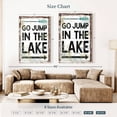 thumbnail image 4 of Elephant Stock Go Jump In The Lake Sign Wall Art - Vertical Canvas Wall Art - Living Room Wall Decor - Inspirational And Typography Canvas - Black And Gray Decor - 32" x 48", 4 of 8