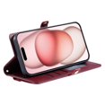 thumbnail image 5 of For iPhone 17 Pro Max Leather Case with Wrist Strap Wallet Stand Phone Cover - Rose Gold, 5 of 5