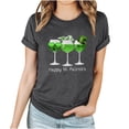 thumbnail image 2 of Pntutb T-Shirts à Manches Courtes Grande Taille pour Femmes T-Shirt Décontracté à Col Rond Imprimé pour la Saint-Patrick pour Femmes, 2 of 4