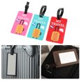 thumbnail image 5 of Unique Bargains 3 Pcs Portable Luggage Tag for Travel Green Pink, 5 of 5