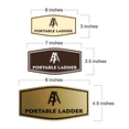 thumbnail image 4 of Fancy Portable Ladder Sign (Brushed Gold) - Large, 4 of 4