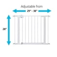 thumbnail image 3 of Safety 1st Puertas para bebés de fácil instalación para puertas, puerta para bebés con puerta, puertas para perros, se adapta a entre 29" y 38", fácil instalación, 28" de alto, color negro, 3 of 3