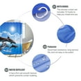 NEWEEN Shower Curtain 72 x 72 Polyester Waterproof Heavy Duty Shower ...
