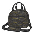 thumbnail image 1 of Balery Retro Excavator Bolsa de Almuerzo Impresa, Caja de Almuerzo Reutilizable, Bolsa Térmica Aislada para Almuerzo, Bolsa Antiderrames, 1 of 7