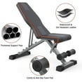 thumbnail image 5 of THERUN Weight Bench, 330lbs Capacity Adjustable Strength Training Bench for Full Body,Upgraded Comfortable & Durable Thick Backpad and Seat Cushion made of wear-resistant PU leather, 5 of 7