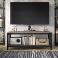 thumbnail image 4 of Musa Lower Storage Shelf Wood Vintage Gray Oak Bench, 4 of 16