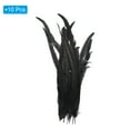 thumbnail image 3 of Uxcell 16-18 Inch Rooster Feathers, 10 Pack Bulk Natural Feathers for Crafts Style 1, Black, 3 of 6