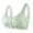 Green, variant on JGTDBPO Front Button Bra For Women No Underwire Extra-Elastic High Support Soft Cup Everyday Sleep Bra Push Up Front Snaps Bras Front Closure Plus Size Sports Bras For Women Girls