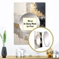 thumbnail image 3 of Designart "Gold Pottery In Gray Minimalism I" Abstract Spirals Mirror Wall Decor - Modern Grey Abstract Large Mirror For Wall Art Decor - 32" x 24" Inch, 3 of 5