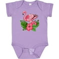 thumbnail image 3 of Inktastic Flamingo with Tropical Flowers Boys or Girls Baby Bodysuit, 3 of 5