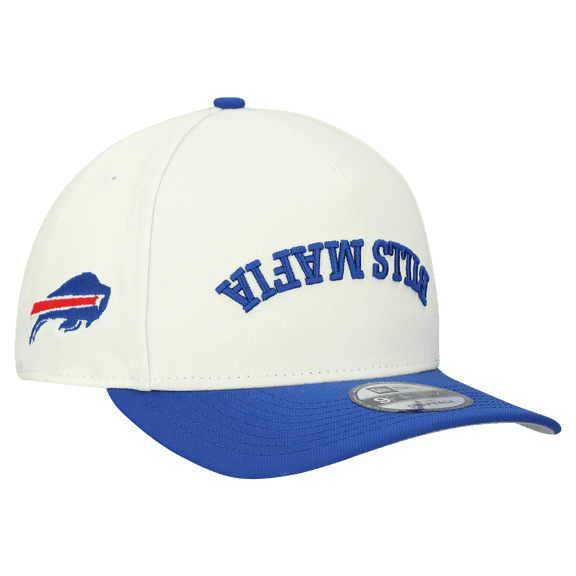 Men's New Era  Cream Buffalo Bills Upside Down 9FIFTY A-Frame Snapback Hat