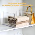 thumbnail image 5 of Shelf Dividers，Vertical Purse Organizer for Closet，Thickened and Sturdy Shelf Organizer for Sweater, Shirts, Handbags,8" Tall x 11" (6 Pcs), 5 of 10