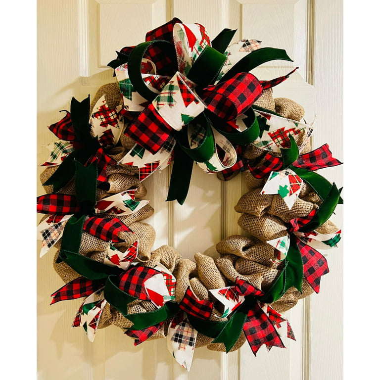 Traditional Christmas Wired Edge Ribbon / 2.5 Inches X 25 yards – Wreaths  Of Circle Creek