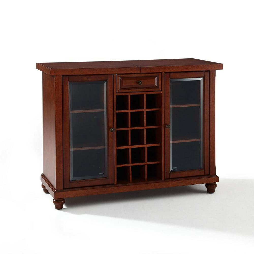 Crosley Cambridge Sliding Top Bar Cabinet-Color:Vintage ...