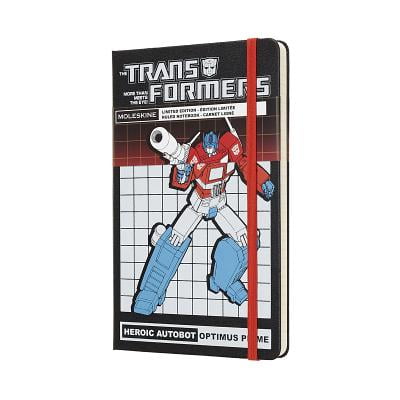 - Moleskine Limited Edition Notebook Transformers Large Ruled Optimus Prime, Large, Ruled, Hard Cover (5 x 8.25)