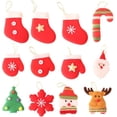 thumbnail image 1 of 12 piezas de adornos navideños colgantes, kit de decoración de adornos para árboles de Navidad, mini adornos para árboles de Navidad, colgantes de regalo para decoraciones de bricolaje, 1 of 4