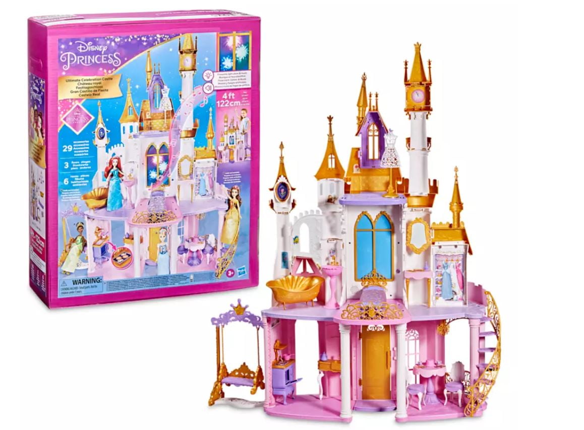 biograf Pompeji kandidatgrad Disney Princess Ultimate Celebration Castle, 4 Feet Tall Doll House with  Furniture and Accessories, Musical Fireworks Light Show, Toy for Girls 3  and Up - Walmart.com