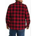 thumbnail image 4 of sogami Men's Big & Tall Flannel Shirt Warm Oversized Long Sleeve Button Down Shirt Loose Fit Casual Plaid Shirt for Fall Winter, 4 of 5