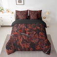 thumbnail image 2 of Feelyou Jungle Branches Teens Twin Bedding Sets 7-Piece, Rustic Leaf Botanical Bedding Comforter Set, Red Farmhouse Cabin Reversible Sheet Sets, Ultra Soft Bedroom Decor, 2 of 8