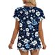 thumbnail image 5 of Camiseta de Manga Corta de Verano para las Mujeres de Moda sin Posicionamiento de Impresión, Blusa de Color Sólido con Cuello en V para la Primavera Y el Verano, 5 of 7