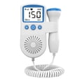 thumbnail image 1 of Embarazo con ultrasonido portátil, monitor Doppler fetal portátil Dispositivo de escucha del corazón del bebé Detector de frecuencia cardíaca Sonda de alta sensibilidad-Azul, 1 of 3