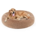 thumbnail image 1 of Cama relajante para perros y bebés, almohada de piel sintética para mascotas, rosquillas, 1 of 8