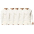 thumbnail image 2 of 5pk Mens Thermal Shirt Waffle Knit Cotton Underwear, 2 of 2