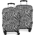 thumbnail image 2 of Stretch Luggage Cover M(22-24in)– Elastic Travel Suitcase Protector with Handle Openings & Bottom Closure, Washable Polyester Spandex Suitcases Cover, Leopard Animal Print, 2 of 5