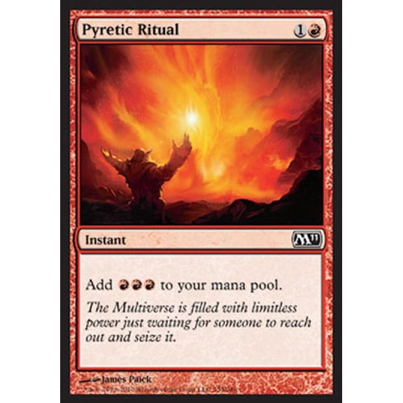 Magic the Gathering - Magic 2011 Core Set - Pyretic Ritual Light Play