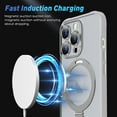 thumbnail image 4 of for iPhone 14 Pro Max Case with Magsafe Invisible Stand [Military Grade] Shockproof Slim Matte Full Camera Protective Magnetic Case for iPhone 14 Pro Max 6.7 Inch for Men Women Silver, 4 of 13