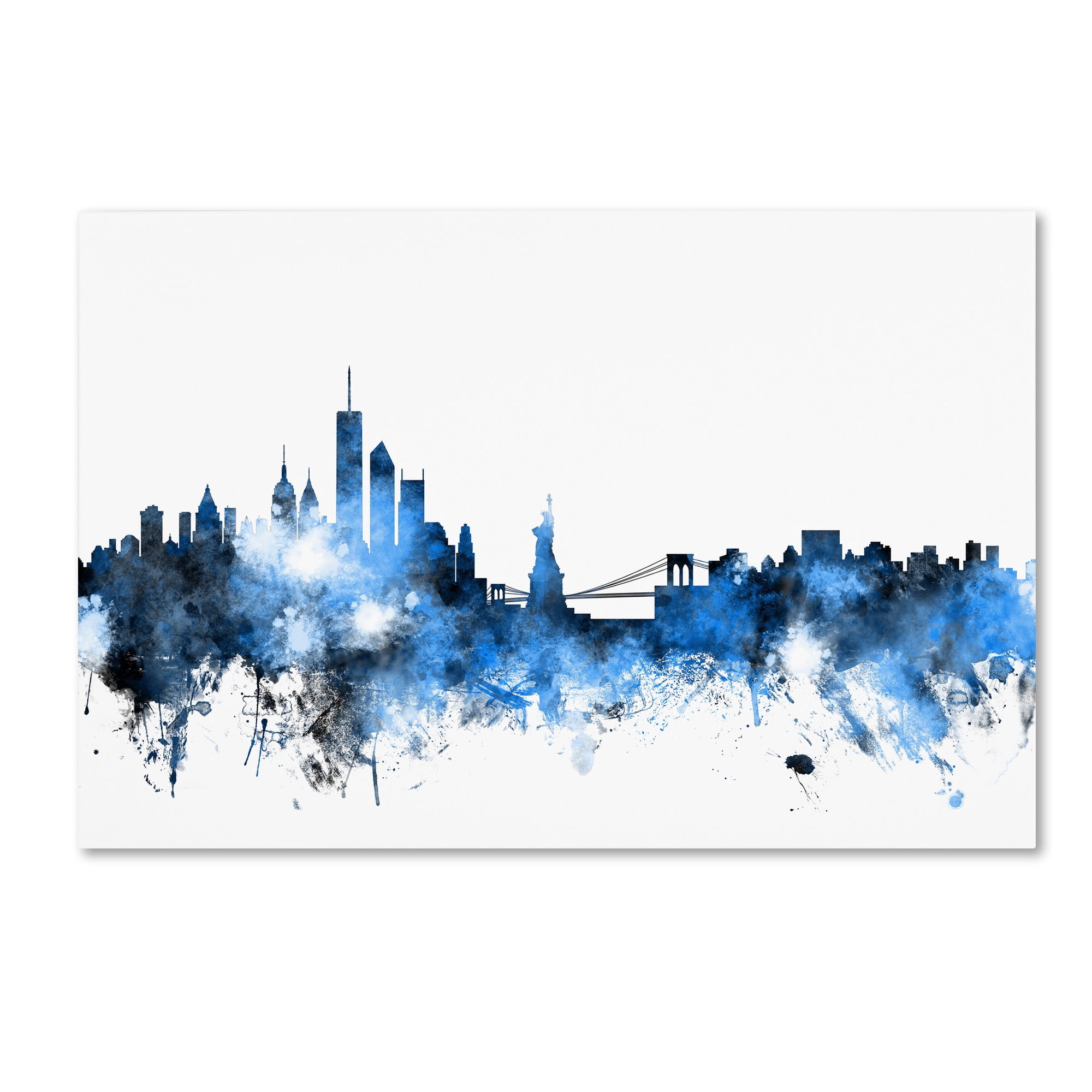 Trademark Fine Art "New York Skyline III" Canvas Art by Michael Tompsett